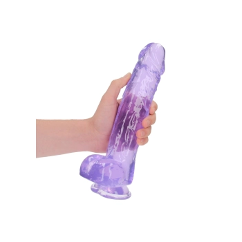 Wodoodporne dildo z przyssawką i jądrami 25,4 cm