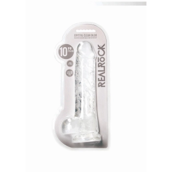 Duży przezroczysty żylasty penis grube dildo 24 cm