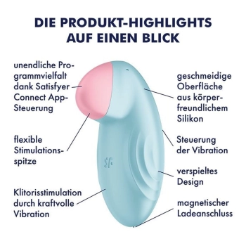 Stymulator łechtaczki satisfyer tropical tip blue