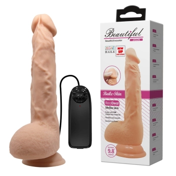 Sztuczny penis dildo realistyczne wibracje 24 cm