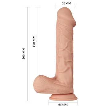 Duże realistyczne dildo penis z przyssawką  26cm