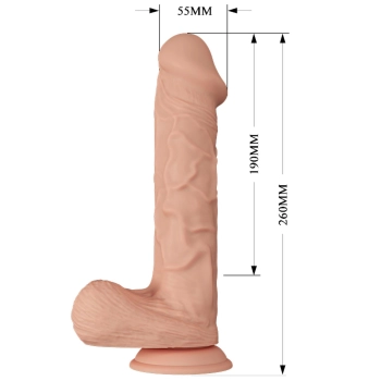 Dildo wibrujące sztuczny penis duże na pilota 26cm