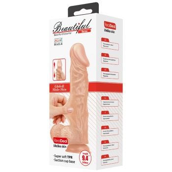 Duże realistyczne dildo penis z przyssawką  28cm