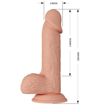 Dildo realistyczny sztuczny penis przyssawka 20,6