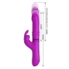 Wibrator króliczek Pretty Love Reese 12 wibracji 4 obroty 4 pchnięcia USB