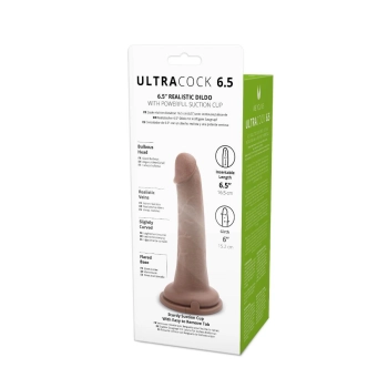 Realistyczny silikonowy penis z przyssawką 16,5 cm