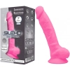 silikonowe różowe dildo z mocną przyssawką 17,5 cm