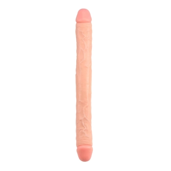 Proste podwójne dildo do sexu lesbijskiego 46 cm