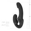 Samonośny strapon Morgan No Parts silikonowy 22 cm czarny