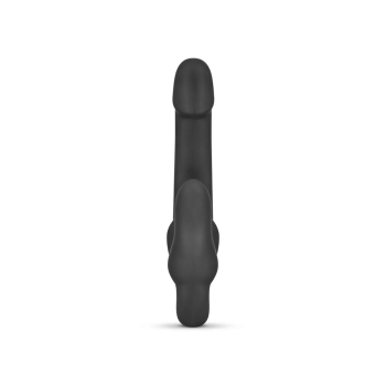 Samonośny strapon Morgan No Parts silikonowy 22 cm czarny