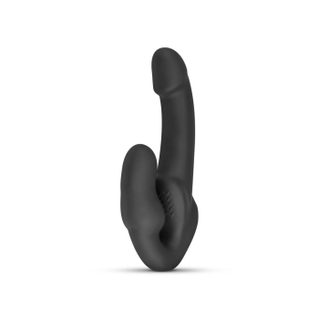 Samonośny strapon Morgan No Parts silikonowy 22 cm czarny