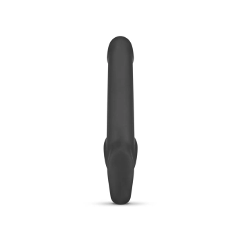 Samonośny strapon Morgan No Parts silikonowy 22 cm czarny