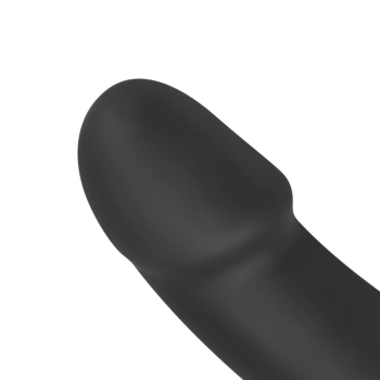 Samonośny strapon Morgan No Parts silikonowy 22 cm czarny