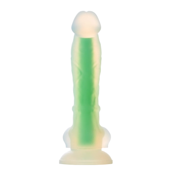 Dildo realistyczny penis świecący w ciemności 17cm