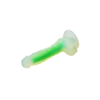 Dildo realistyczny penis świecący w ciemności 17cm