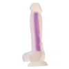 Dildo realistyczny penis świecący w ciemności 19cm