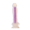 Dildo realistyczny penis świecący w ciemności 19cm