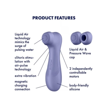 Stymulator łechtaczki Satisfyer Pro 2 Liquid Air liliowy