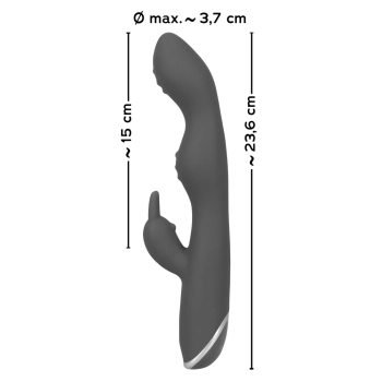 Wibrator króliczek łechtaczka punkt A G 23cm 7tryb