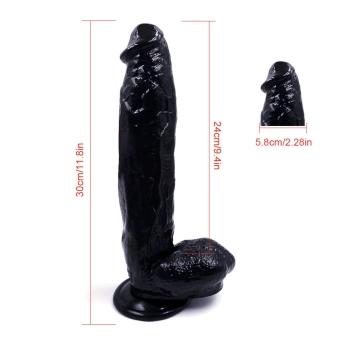 Gruby duży realistyczny penis dildo członek 28cm