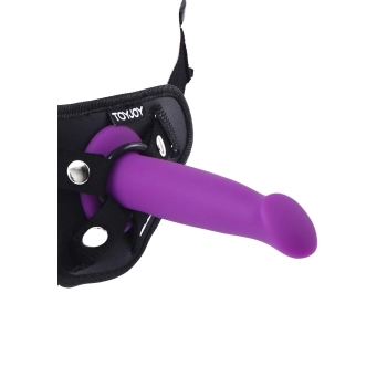 Wąskie dildo z przyssawką do uprzęży strap-on 15cm