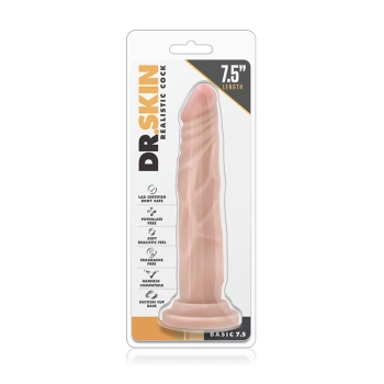 Realistyczne dildo Blush Dr Skin Basic beżowe 19 cm PVC