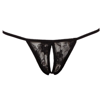 String crotchless black S-L