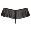 Stringi z falbankami ouvert Cottelli LINGERIE czarny L