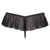 Stringi z falbankami ouvert Cottelli LINGERIE czarny L