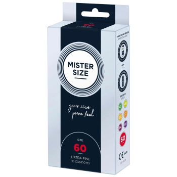 MISTER SIZE 60mm Condoms 10pcs