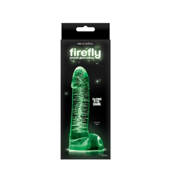 FIREFLY GLASS SMOOTH BALLSEY 4INCH DILDO