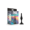 ANAL ADVENTURES PLATINUM SILICONE BEGINNER PLUG SMALL BLACK