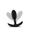 ANAL ADVENTURES SILICONE VIBRA SLIM PLUG SMALL BLACK