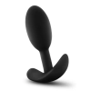 ANAL ADVENTURES SILICONE VIBRA SLIM PLUG SMALL BLACK