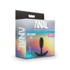 ANAL ADVENTURES SILICONE VIBRA SLIM PLUG SMALL BLACK