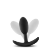 ANAL ADVENTURES SILICONE VIBRA SLIM PLUG SMALL BLACK