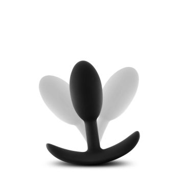 ANAL ADVENTURES SILICONE VIBRA SLIM PLUG SMALL BLACK