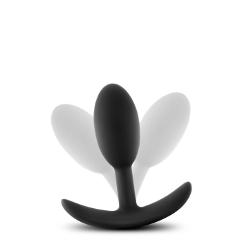 ANAL ADVENTURES SILICONE VIBRA SLIM PLUG SMALL BLACK