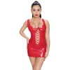 Vinyl Dress red M