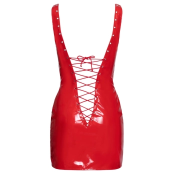 Vinyl Dress red M