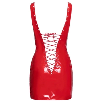 Vinyl Dress red M