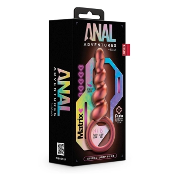 ANAL ADVENTURES MATRIX SPIRAL LOOP PLUG COPPER