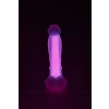 RADIANT SOFT SILICONE GLOW IN THE DARK DILDO LARGE PINK