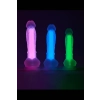 RADIANT SOFT SILICONE GLOW IN THE DARK DILDO LARGE PINK