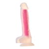 RADIANT SOFT SILICONE GLOW IN THE DARK DILDO LARGE PINK