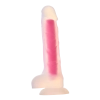 RADIANT SOFT SILICONE GLOW IN THE DARK DILDO LARGE PINK