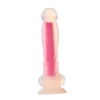 RADIANT SOFT SILICONE GLOW IN THE DARK DILDO LARGE PINK