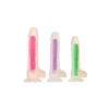 RADIANT SOFT SILICONE GLOW IN THE DARK DILDO LARGE PINK