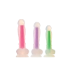 RADIANT SOFT SILICONE GLOW IN THE DARK DILDO LARGE PINK