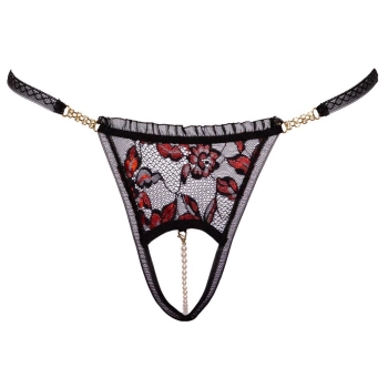 Crotchless String Pearl S/M